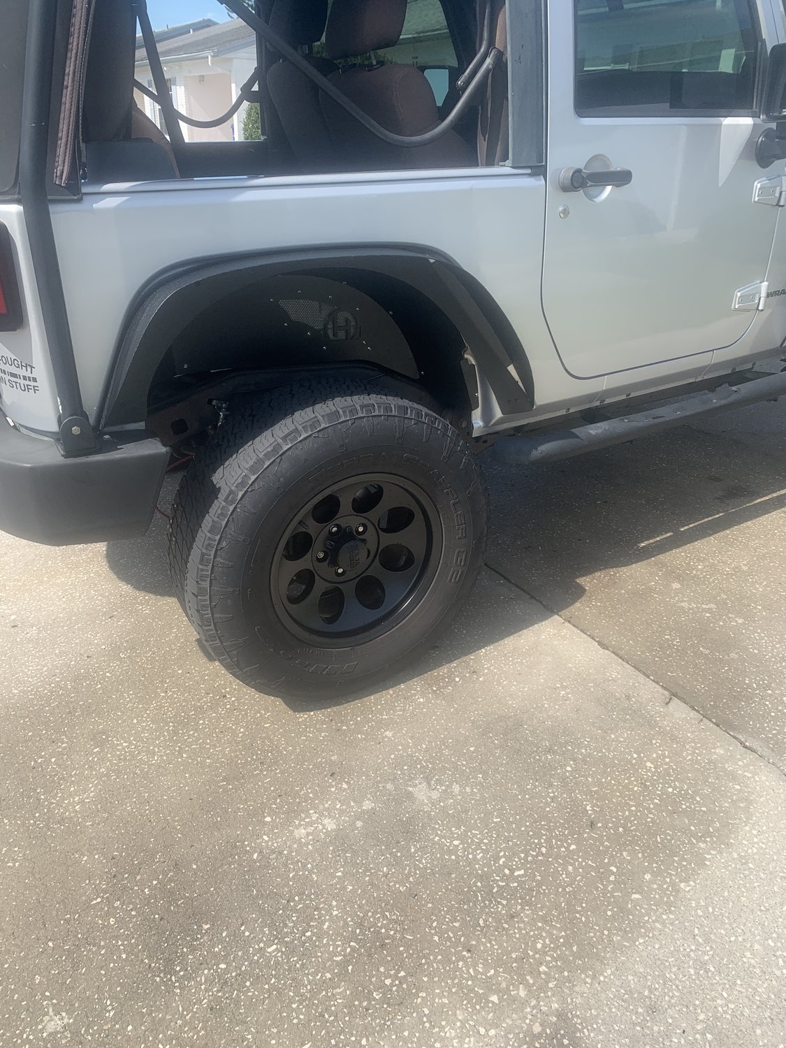 HyLine OffRoad Aluminum Rear Inner Fender Liner for 0718 Jeep Wrangler