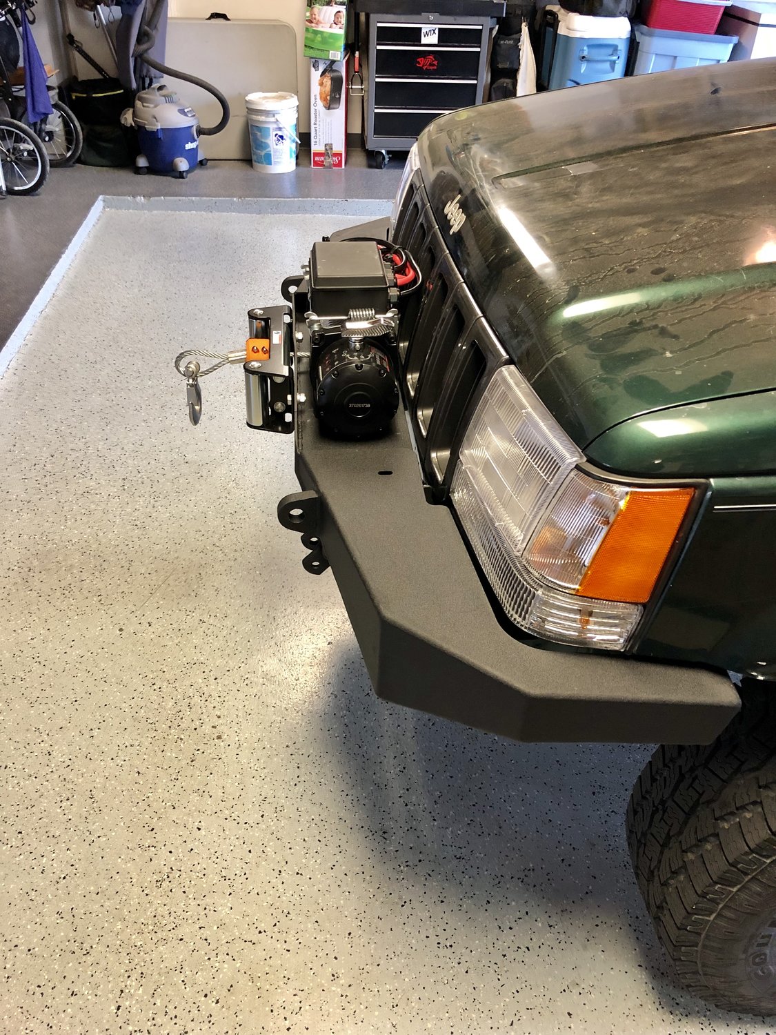 JCR Offroad DIYZJFWN DIY Front Winch Bumper for 9398 Jeep Grand