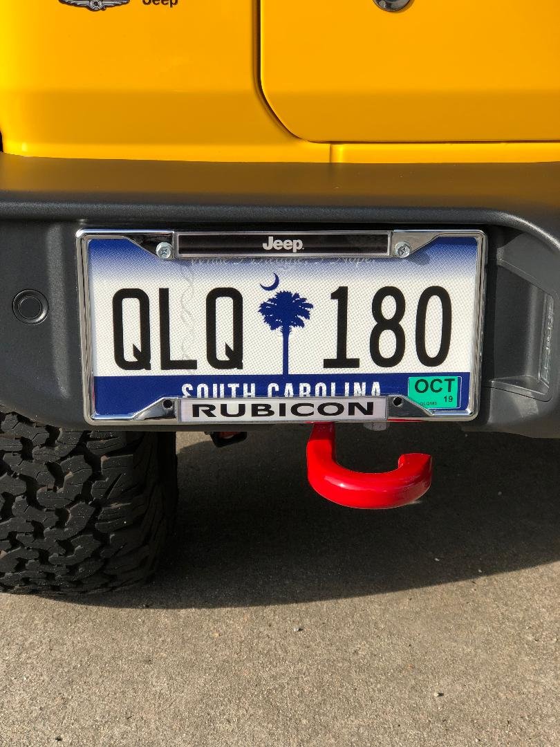 Eurosport Daytona 6440DL Jeep RUBICON Chrome License Plate Frame