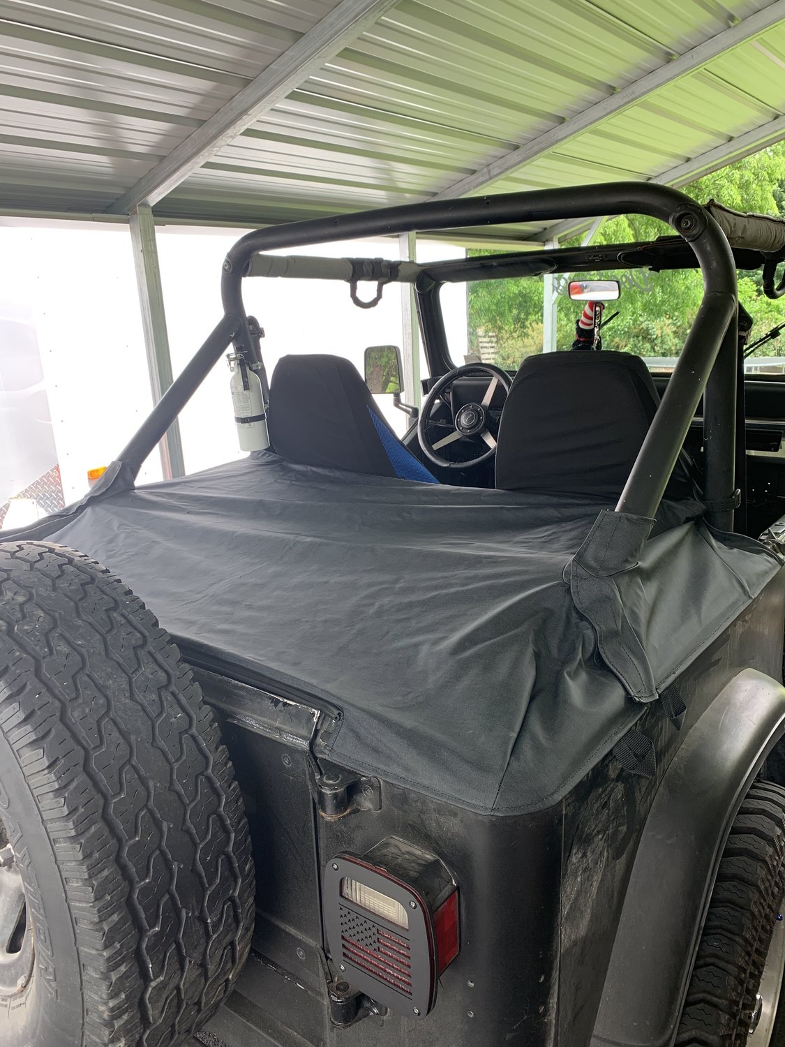 Mastertop 14502115 Rear Tonneau Cover For 87 91 Jeep Wrangler Yj Quadratec