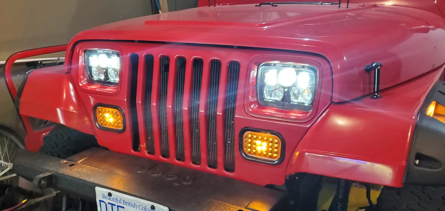 J.W. Speaker 8900 Evolution 2 LED Headlight Kit for 8401 Jeep Wrangler