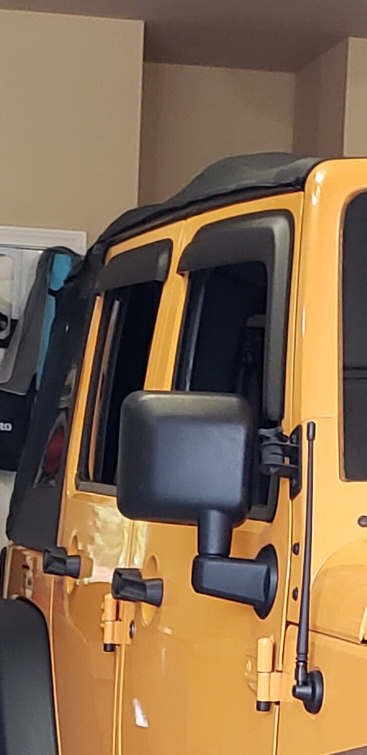 Rugged Ridge Window Visors For Jeep Wrangler JKU | Matte