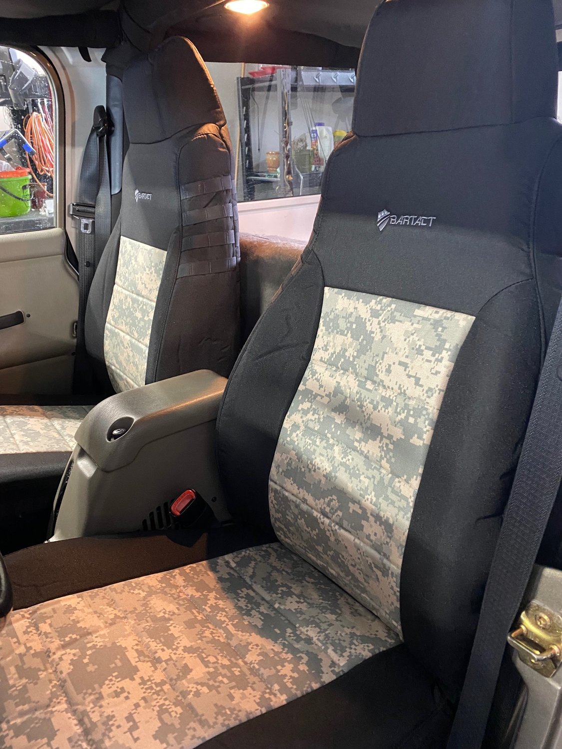 Bartact MilSpec Super Front Seat Covers for 0306 Jeep Wrangler TJ