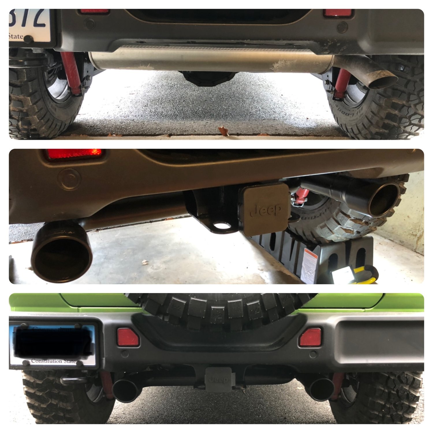 Borla SType 2.5" Dual Axle Back Exhaust for 1823 Jeep Wrangler JL with 3.6L Quadratec
