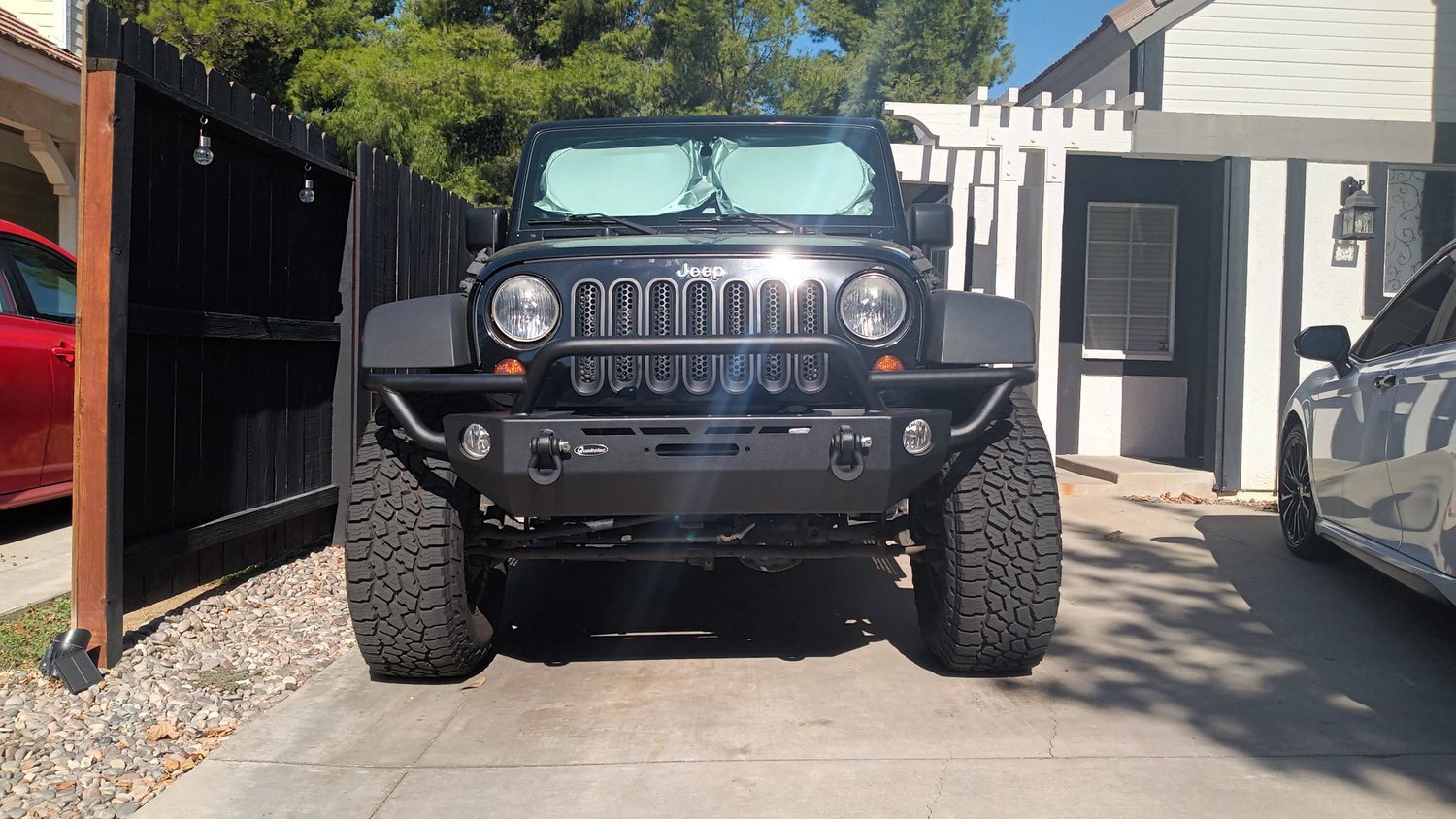 Rough Country 10591 Classic Full Width Rear Bumper for 8706 Jeep