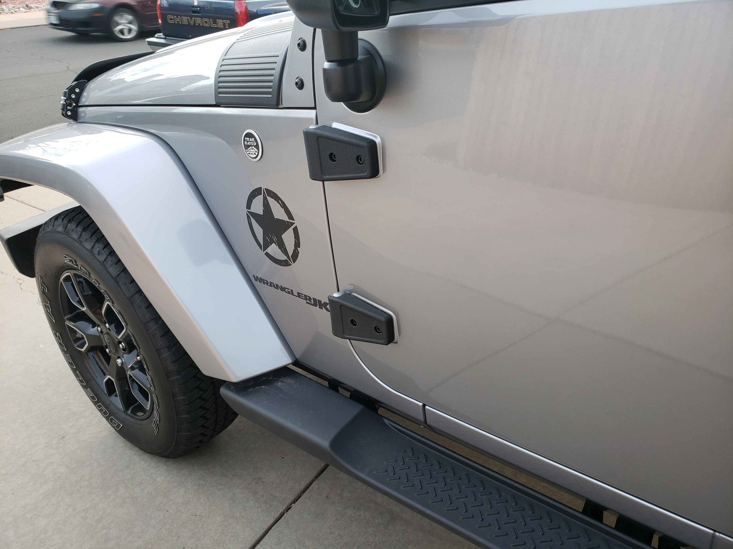 Rugged Ridge 11205.10 Door Hinge Cover Fits 07-18 Wrangler Wrangler JK