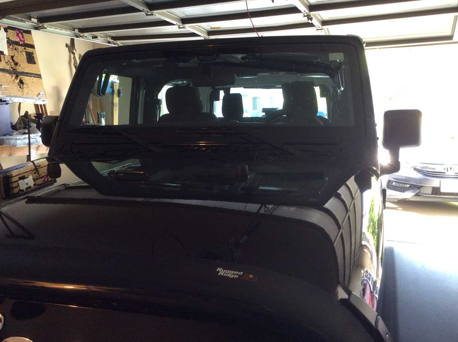 Rugged Ridge 11350.02 Wrap Around Bug Shield in Smoke for 0718 Jeep