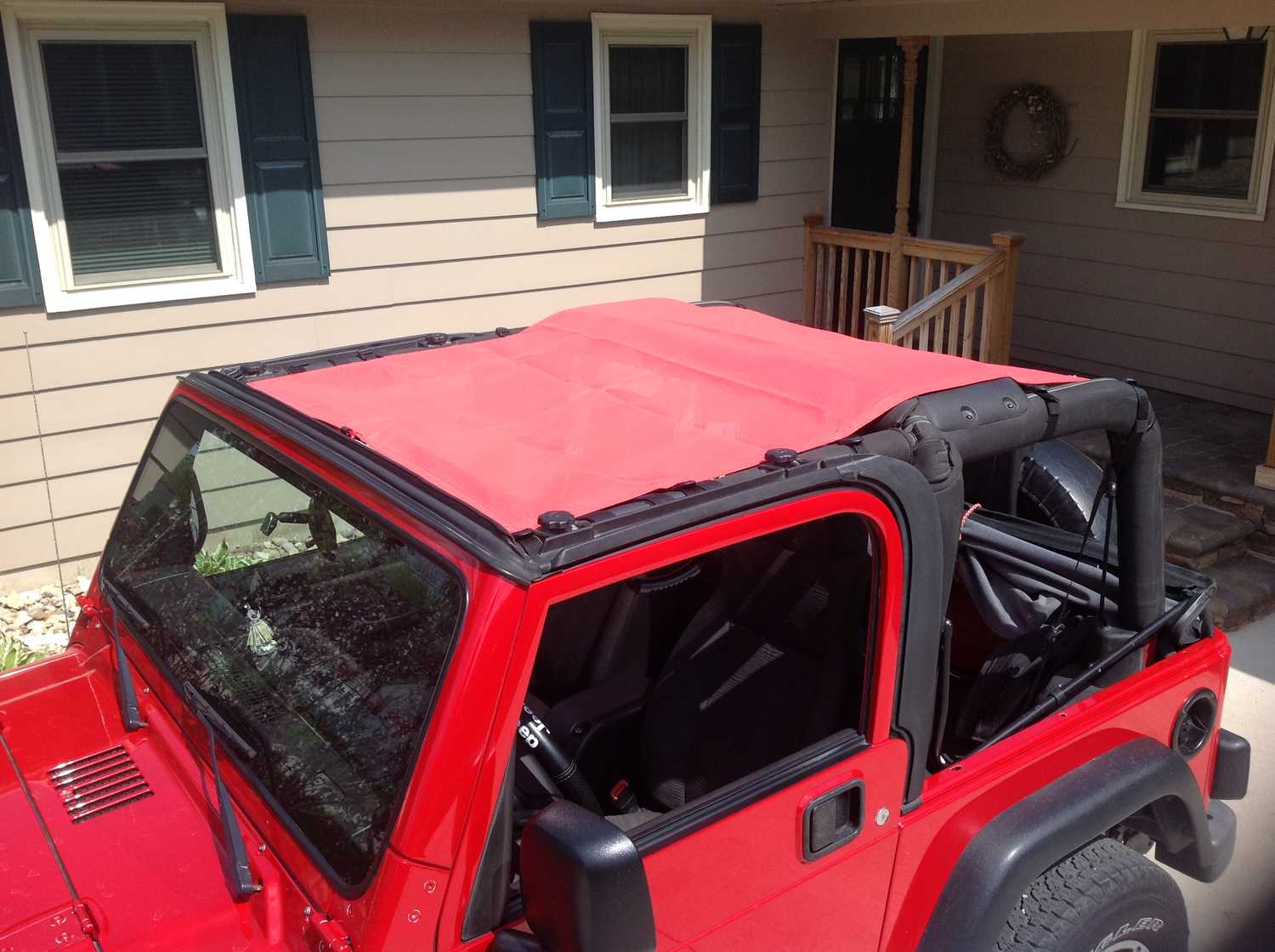 MasterTop ShadeMaker Mesh Bimini Top Plus for 9206 Jeep Wrangler YJ