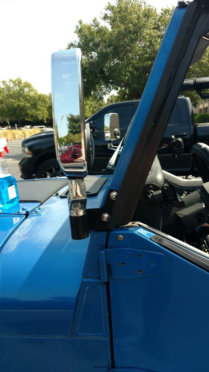 Skid Row Offroad Mirror Relocation Brackets for 8795 Jeep Wrangler YJ