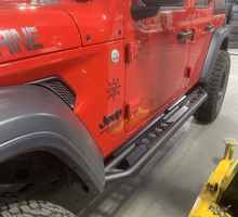 Smittybilt 77634 SRC Side Armor For Jeep Wrangler JL 4-Door – 2" Steel Tubing, No Drill Installation, Light Texture