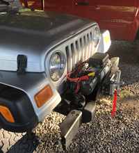 OBNAUX Rock Front Bumper With Built-in Winch Plate, LED Lights & D - Foto 6
