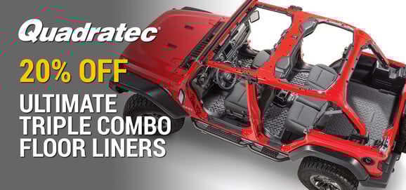 Quadratec - 20% OFF Ultimate Triple Combo Floor Liners