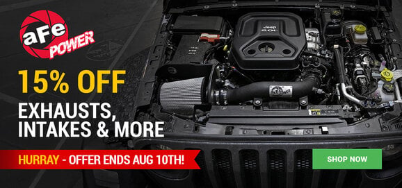 aFe - 15% Off  Exhausts, Intakes & More