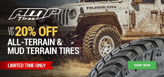 AMP Tires - Up to 20% OFF All-Terrain & Mud-Terrain Tires