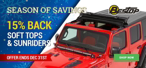 Bestop - 15% Back on Soft Tops and Sunriders