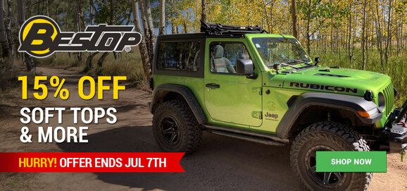 Bestop - 15% OFF Soft Tops and More
