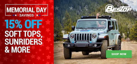 Bestop - 15% OFF Soft Tops, Sunriders & More