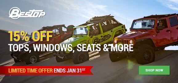 Bestop - Save 15% on Tops, Doors, Seats & More