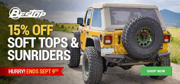 Bestop - 15% OFF Soft Tops & Sunriders