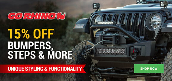 Go Rhino - 15% OFF Bumpers, Steps & More