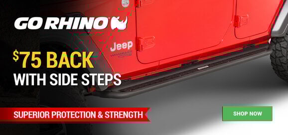 Go Rhino - Get $75 Back on Side Steps