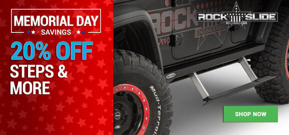 Memorial Day Deals - Rock Slide Engineering - 20% Off Steps & More