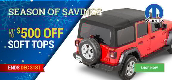 MOPAR - Up to $500 OFF Soft Tops