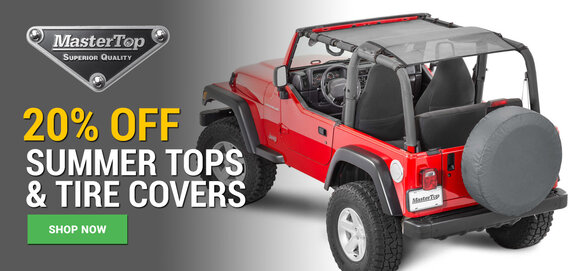 MasterTop - 20% OFF Summer Tops & Tire Covers