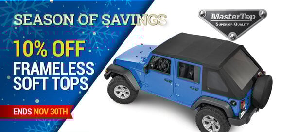 MasterTop - 10% OFF Frameless Soft Tops