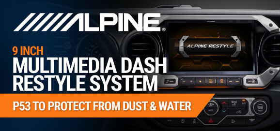 Alpine i509-WRA-JL 9" Multimedia Dash Restyle System