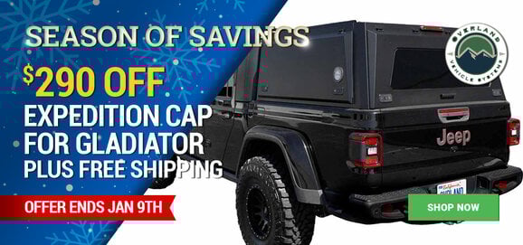 Overland Vehicle Systems $290 Off Expedition Cap for Gladiator FREE Shipping