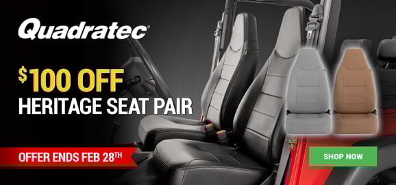 Quadratec - $100 Off Heritage Seat Pairs