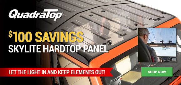 Quadratop - Save $100 on Skylite Clear Hardtop Panel
