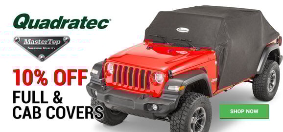 Quadratec & MasterTop - 10% OFF Full & Cab Covers
