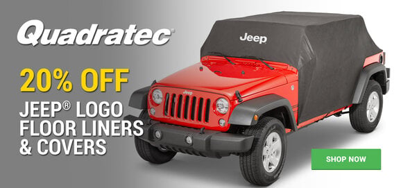 Quadratec - 20% OFF Jeep Logo Floor Liners & Covers