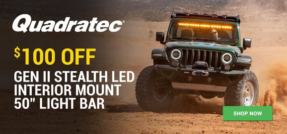 Quadratec - $100 OFF GEN II Interior Mount 50" LED Light Bar