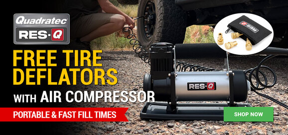 Quad-RES-Q - FREE Trie Deflators with Air Compressor