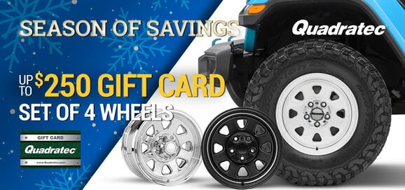 Quadratec - Get a FREE up to $250 Gift Card with Set of 4+ Wheels