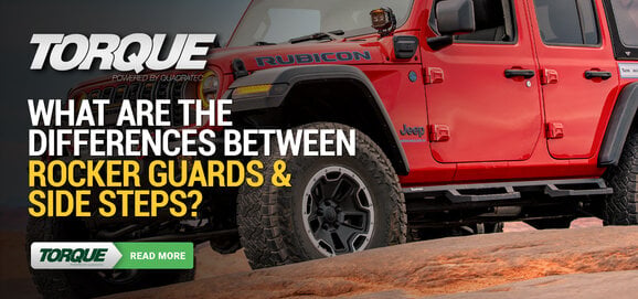 What are the differences between rocker guards and side steps