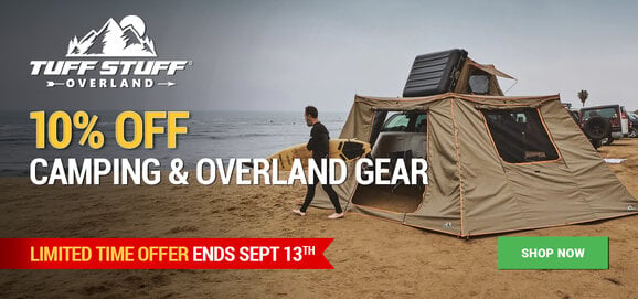 10% off Tuff Stuff camping