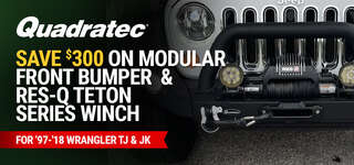 Quadratec Modular Winch Ready Front Bumper for 07-18 Jeep Wrangler