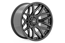 Rough Country 96 Series Wheel | One-Piece | Gloss Black | 20x9 | 6x5.5 |  -12mm