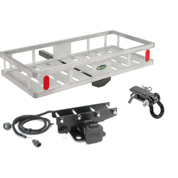 Quadratec Premium 2" Receiver Hitch Kit with Lightweight Aluminum Cargo