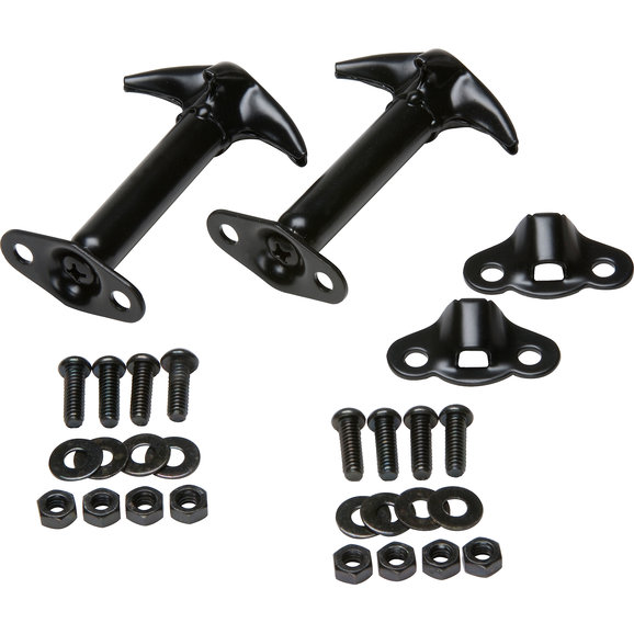Kentrol Stainless Steel Hood Latch Set Kentrol Stainless Steel Hood Latch Set for 42-95 Jeep CJ & Wrangler YJ