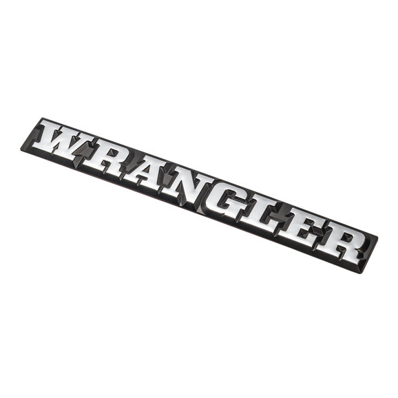 OMIX Wrangler Emblem OMIX DMC-55010768 Wrangler Emblem for 87-90 Jeep Wrangler YJ