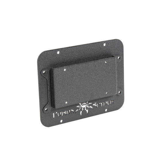 Poison Spyder Tramp Stamp II Tailgate Vent Cover with License Plate Bracket Poison Spyder 18-04-012 Tramp Stamp II Tailgate Vent Cover with License Plate Bracket for 10-18 Jeep Wrangler JK