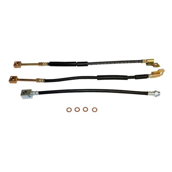 Crown Automotive Brake Hose Kit Crown Automotive Brake Hose Kit for 87-95 Jeep Wrangler YJ w/o ABS