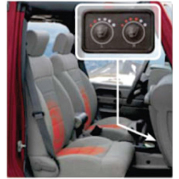 Mopar Heated Seat Kit for 0710 Jeep Wrangler JK Quadratec