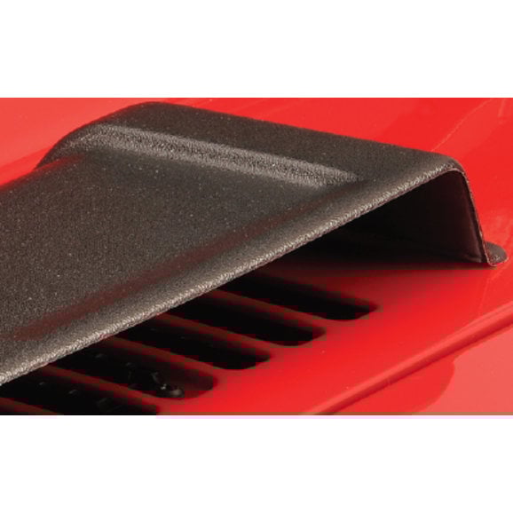 Bushwacker Cowl Vent Air Scoop in Textured Black Bushwacker 15002 Cowl Vent Air Scoop in Textured Black for 98-18 Jeep Wrangler TJ, JK & Unlimited