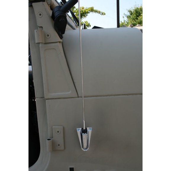 Crown Automotive 8127842K Radio Antenna Kit in Chrome for 7695 Jeep CJ
